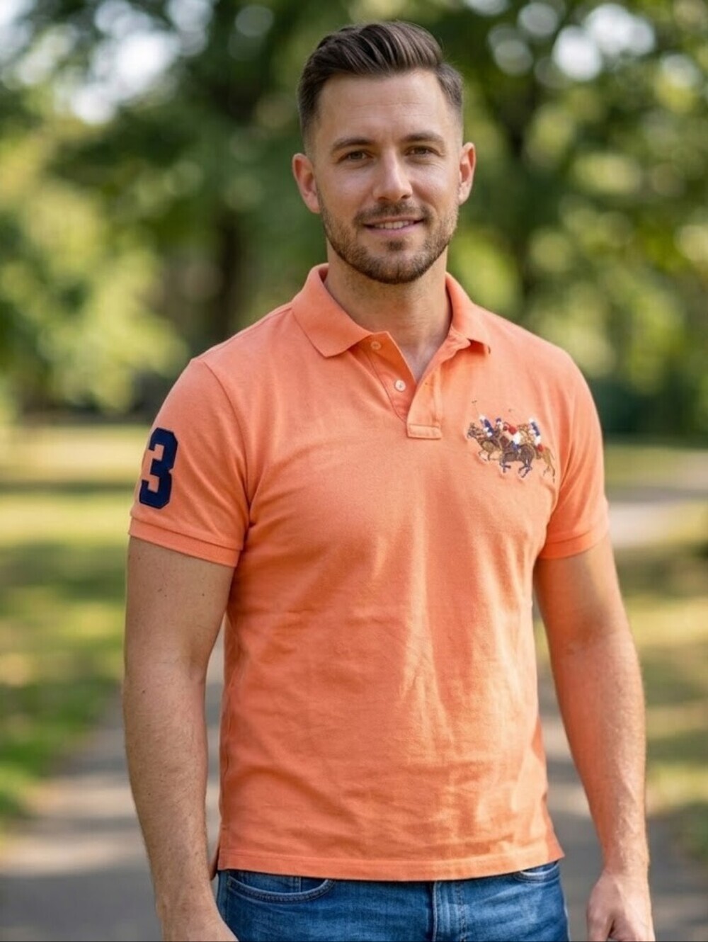 Polo by Ralph Lauren Men's Coral Polo Shirt